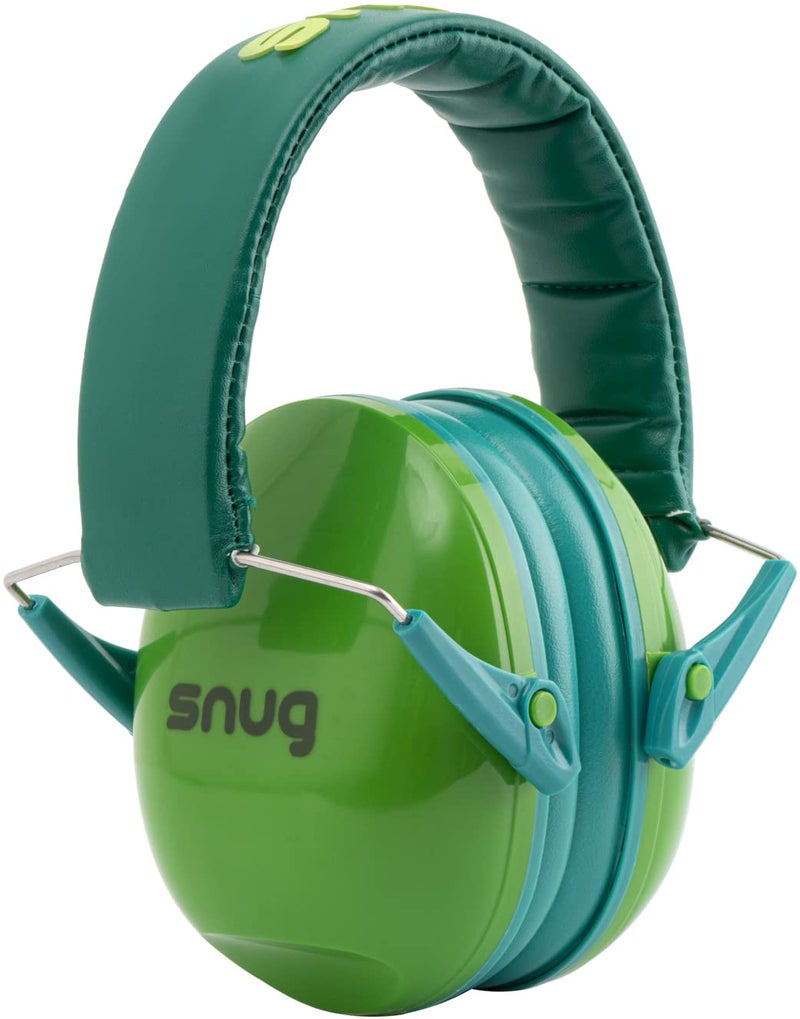 Snug Kids Earmuffs â€“ Noise Reduction for Toddlers & Children â€“ Adjustable, Lightweight, Foldable, Soft & Comfortable - Green - Image 1